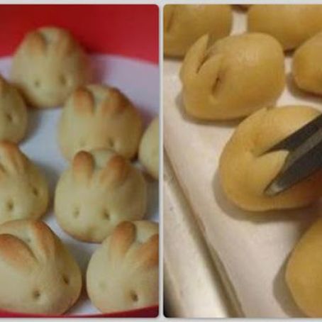 Easter Bunny Shaped Rolls