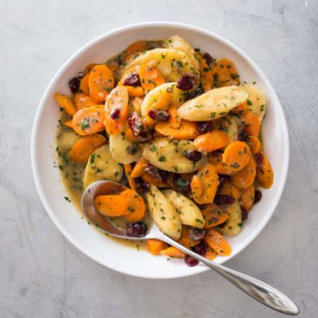 Braised Carrots and Parsnips with Dried Cranberries