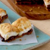 Toasted Bittersweet S'mores Bars