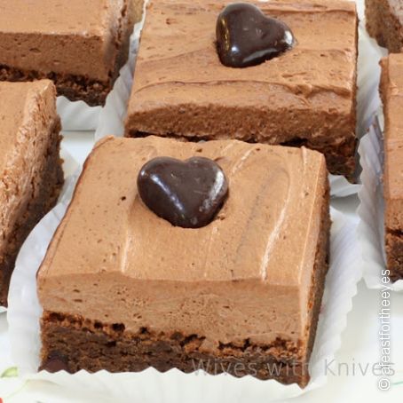 Chocolate Fudge Brownies with Chocolate Buttercream Frosting