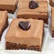Chocolate Fudge Brownies with Chocolate Buttercream Frosting