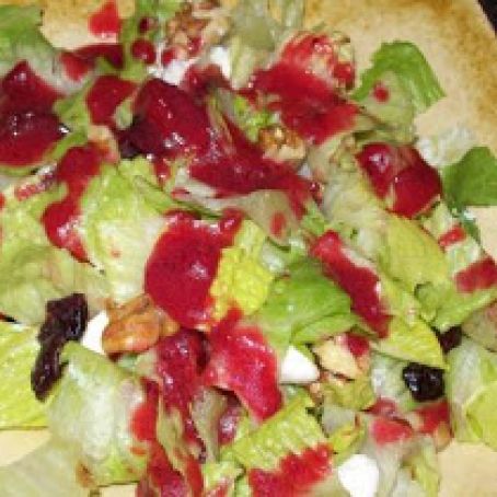 Cranberry Walnut Salad with Ginger Cranberry Vinaigrette