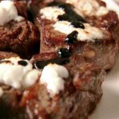 Filet Mignon with Balsamic Syrup and Goat Cheese I