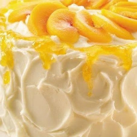 Peaches and Cream Layer Cake
