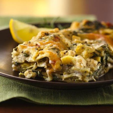 Artichoke-Spinach Lasagna