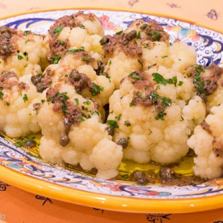 CAULIFLOWER****Cauliflower with Anchovy Sauce (Cavolfiore all' Acciuga)