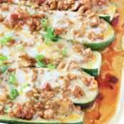 Taco Stuffed Zucchini Boats