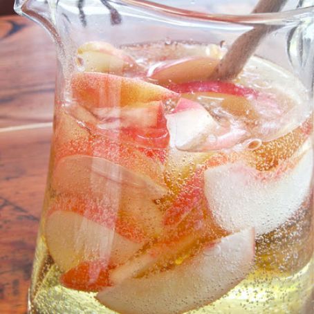 Sparkling White Peach Sangria