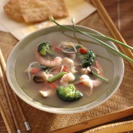 Asian Chicken and Shrimp Soup - Recipe.com