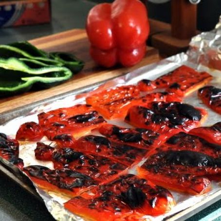 Roasted Peppers (green bell, red bell, yellow bell, ancho, etc)