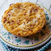 Spaghetti Carbonara Pie