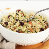 Zucchini Rice With Cranberries, Bacon, Goat Cheese And Walnuts With Maple-Dijon Dressing | Inspiralized