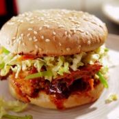 Korean Pulled Pork Sandwich with Asian Slaw