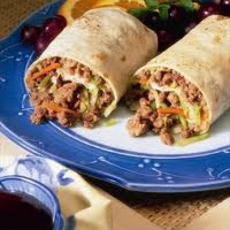Asian Beef & Broccoli Slaw Wraps
