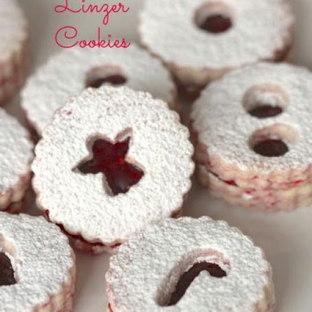 Raspberry Linzer Cookies
