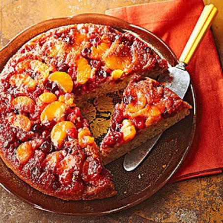 Cranberry Orange Upside-Down Spice Cake