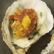 Pan- Fried Oysters with Tangy Creme Fraiche