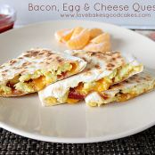 Bacon, Egg & Cheese Quesadillas