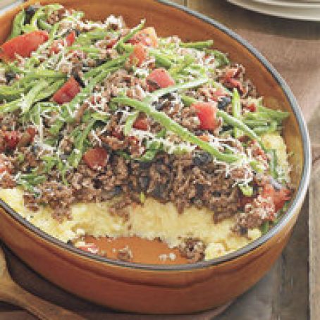Beef-Polenta Pie
