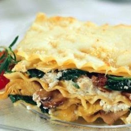 Mushroom and Artichoke Lasagna
