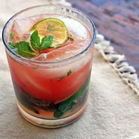 Watermelon and Tequila Mojito