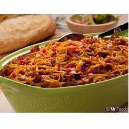 Layered Spaghetti Casserole