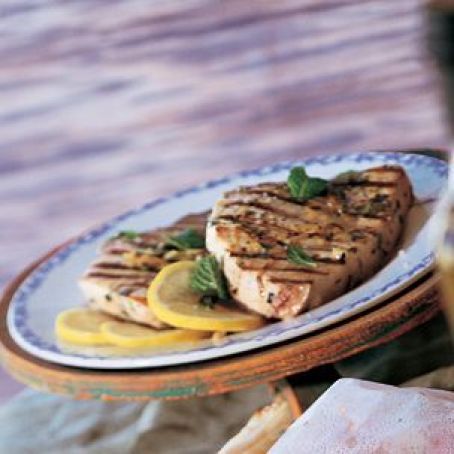 Swordfish on the Grill with Lemon and Mint (Pesce Spada alla Griglia)