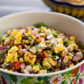 Grilled Corn and Bean Salad