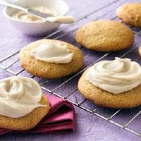 Pumpkin Cookies with Browned Butter Frosting