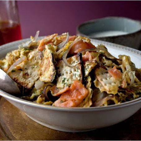 MATZO, LOX, EGGS & ONIONS