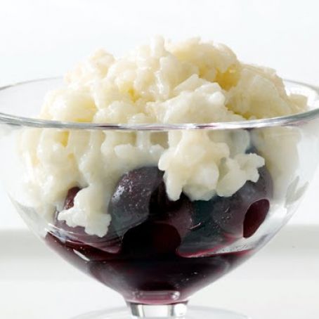 Rice Pudding With Cherries