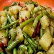 Crockpot Ham, Green Beans & Potatoes