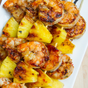 Jerk Shrimp and Pineapple