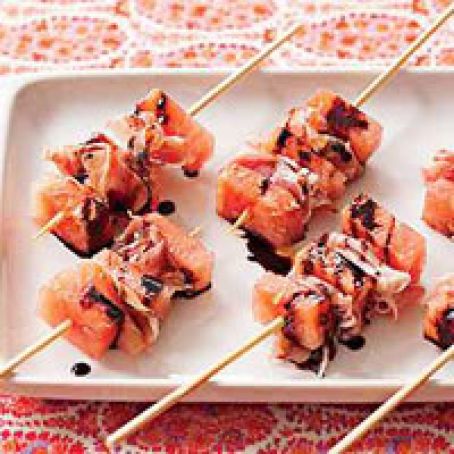 Watermelon-and-Prosciutto Skewers