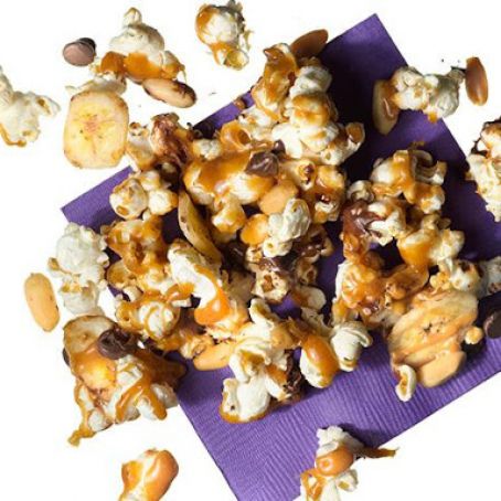 Peanut Butter-Banana Popcorn