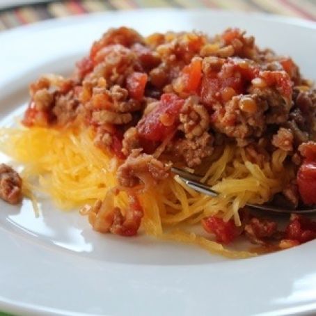 Turkey Ragu on Spaghetti Squash