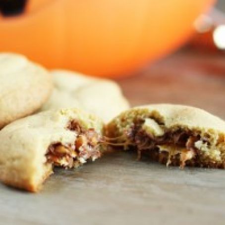Candy Bar Surprise Cookies