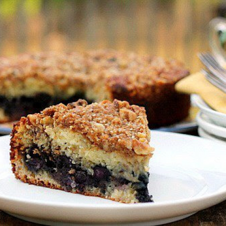 Blueberry Walnut Coffee Cake