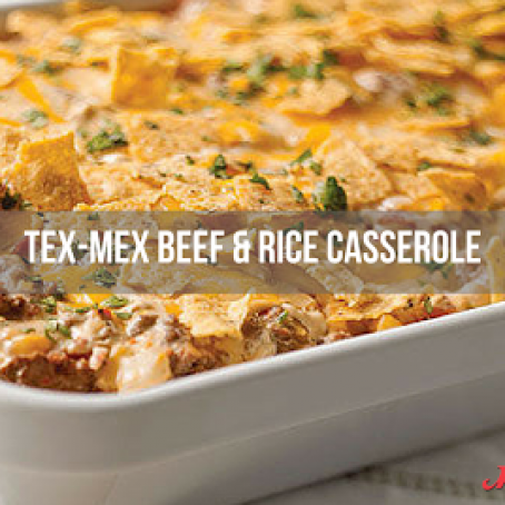 Tex-Mex Beef & Rice Casserole
