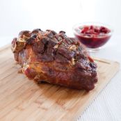 Slow-Roasted Pork Shoulder with Cherry Sauce