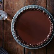 Cinnamon Chocolate Tart with a Pecan Crust 