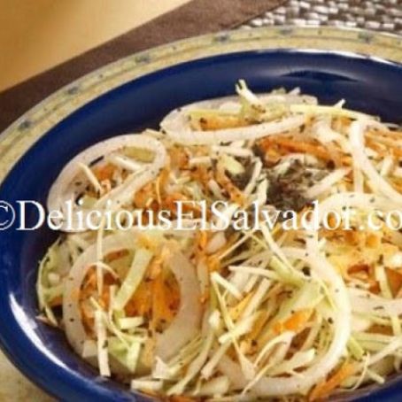 Curtido (Pickled Cabbage, Onions, and Carrots)