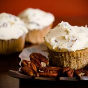 Maple Pecan Cupcakes with Toasted Pecan Buttercream