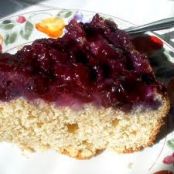 Plum-Blueberry Upside-Down Cake