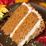 Autumn Spice Cake with Cream Cheese Frosting