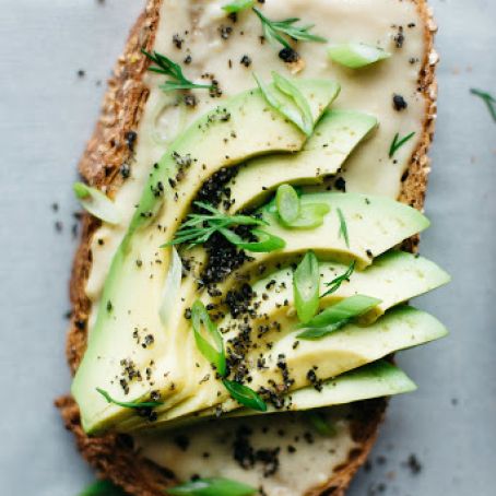 AVOCADO TOAST - Miso-Tahini Avocado Toast With Black Sesame Gomashio