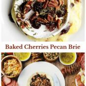 Baked Cherries Pecan Brie Recipe