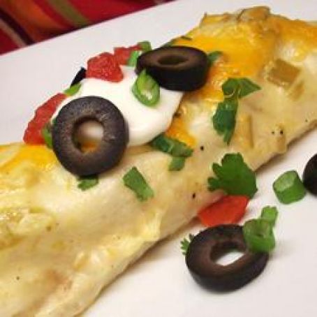 Green Chile Chicken Enchiladas