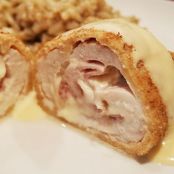 le chicken cordon bleu with parmesan dijon sauce