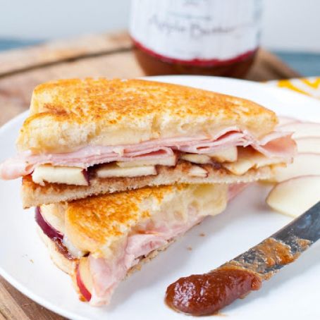 Ham and Apple Butter Grilled Cheese